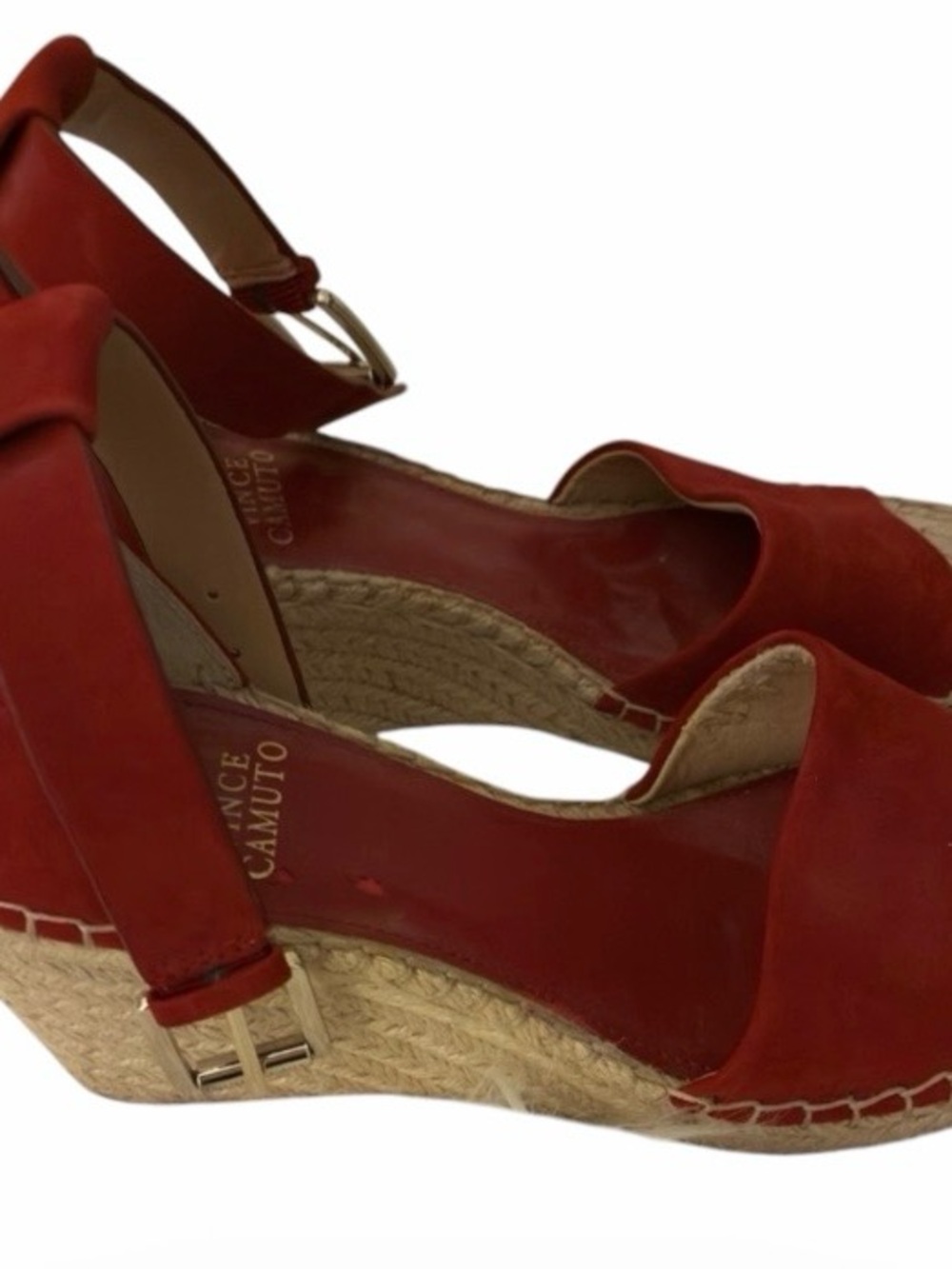Vince Camuto Scarlet Espadrille Wedges Sz 8.5 Like New